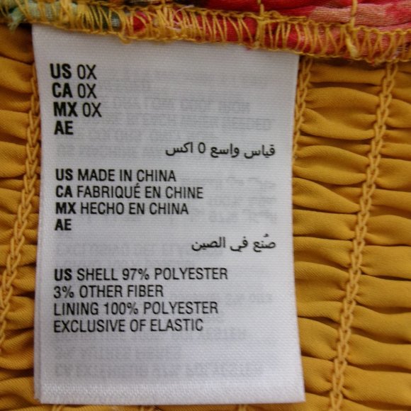 Like New INC Long Semi Sheer Sleeve Floral Print Surplice Blouse Top XL  0X 14 - Picture 15 of 15